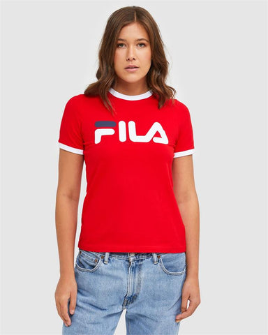 Classic Women's Ringer Tee - Red - Red