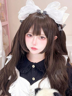 ROCOCO Style Lolita Wigs Long Heat-resistant Fiber Light Brown Lolita Accessories