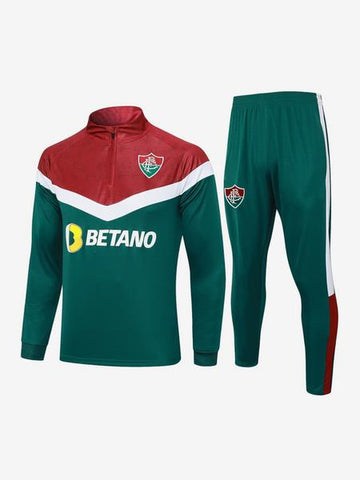 Fluminense 2 Pieces Training Long Sleeve Jersey for Adults and Children